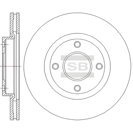 Тормозной диск NISSAN (DFAC), GMC YUKON, SANGSIN (HI-Q) (SD4238)