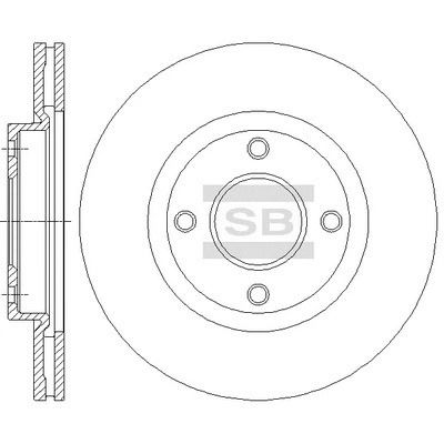 Диск тормозной NISSAN (DFAC), GMC YUKON, SANGSIN (HI-Q) (SD4238) Диск тормозной NISSAN (DFAC), GMC YUKON, SANGSIN (HI-Q) (SD4238)