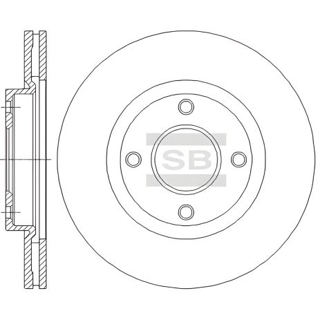 Тормозной диск NISSAN (DFAC), GMC YUKON, SANGSIN (HI-Q) (SD4238)