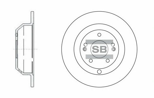 Диск гальмівний KIA SORENTO, HYUNDAI SANTA, SANGSIN (HI-Q) (SD1072) Диск гальмівний KIA SORENTO, HYUNDAI SANTA, SANGSIN (HI-Q) (SD1072)