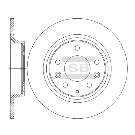 Гальмівний диск для BESTURN (FAW), ISUZU IMPULSE, SANGSIN (HI-Q) (SD4412)