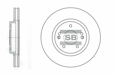 Диск гальмівний HAWTAI BOLIGER, HYUNDAI SANTA FE, SANGSIN (SD1060) Диск гальмівний HAWTAI BOLIGER, HYUNDAI SANTA FE, SANGSIN (SD1060)
