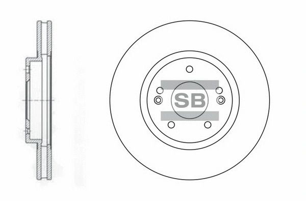 Диск гальмівний HAWTAI BOLIGER, HYUNDAI SANTA FE, SANGSIN (SD1060) Диск гальмівний HAWTAI BOLIGER, HYUNDAI SANTA FE, SANGSIN (SD1060)