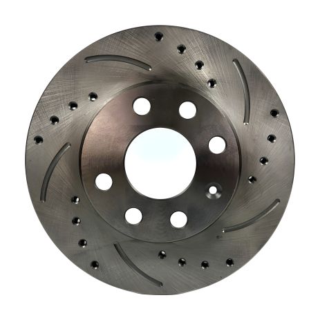 Диск тормозной DAEWOO LANOS передний SPORT с перфорацией (R13) (RIDER) (RD90121445)