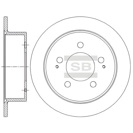 Диск тормозной для SSANGYONG REXTON, HI-Q (SD5201) Диск тормозной для SSANGYONG REXTON, HI-Q (SD5201)