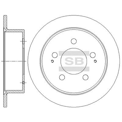 Диск тормозной SSANGYONG REXTON, HI-Q (SD5201) Диск тормозной SSANGYONG REXTON, HI-Q (SD5201)