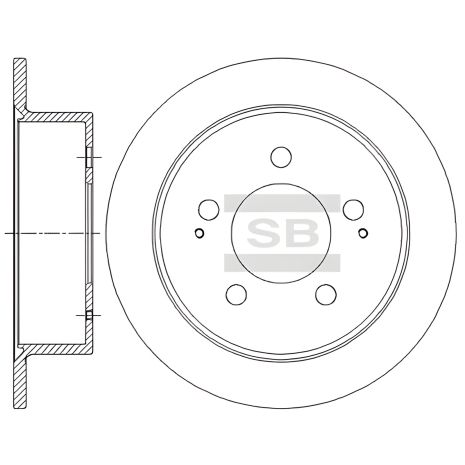 Передні гальмівні диски SSANGYONG REXTON, HI-Q SD5201 Передні гальмівні диски SSANGYONG REXTON, HI-Q SD5201