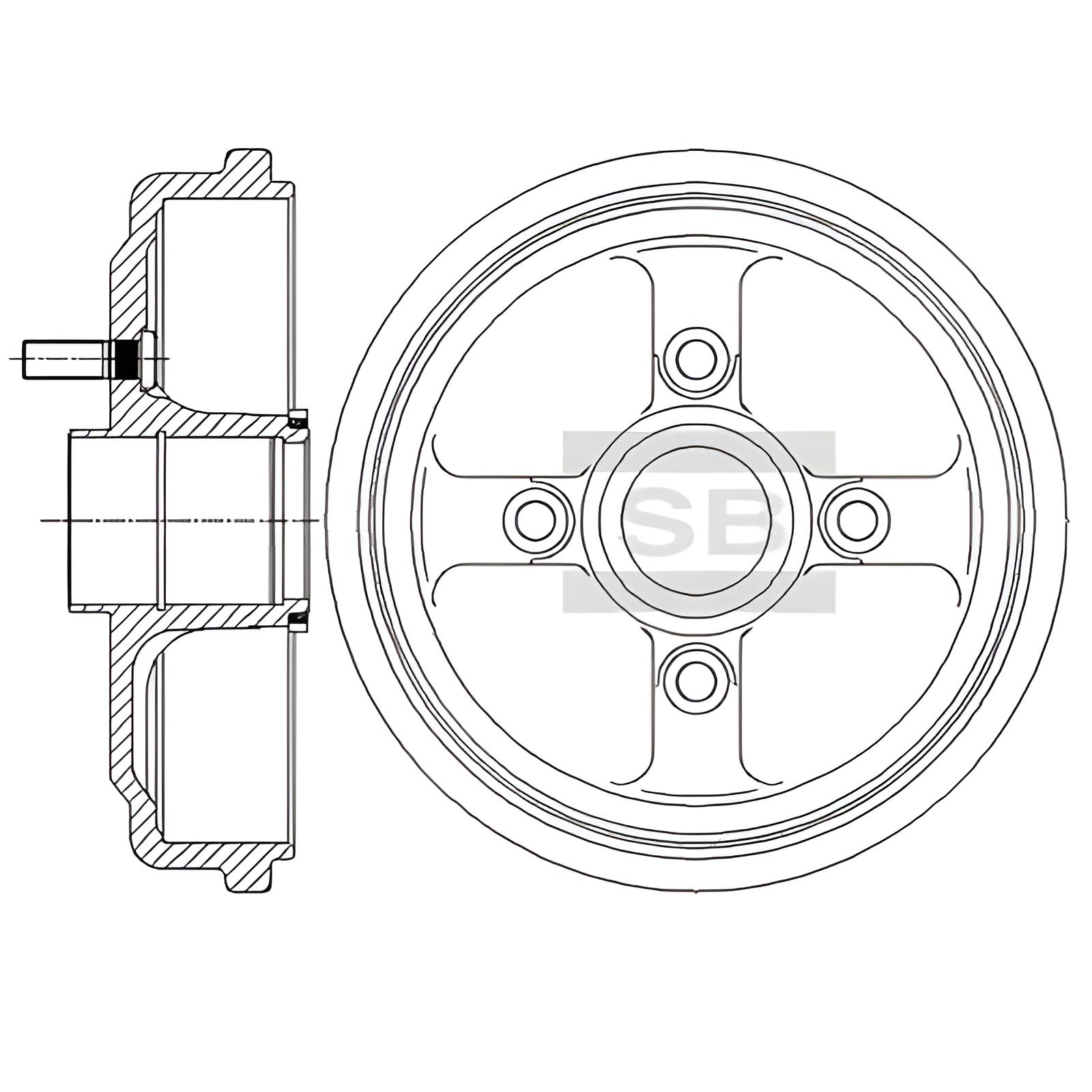 Гальмівний диск PONTIAC G3, HOLDEN BARINA, SANGSIN (HI-Q) (SD3046) Гальмівний диск PONTIAC G3, HOLDEN BARINA, SANGSIN (HI-Q) (SD3046)