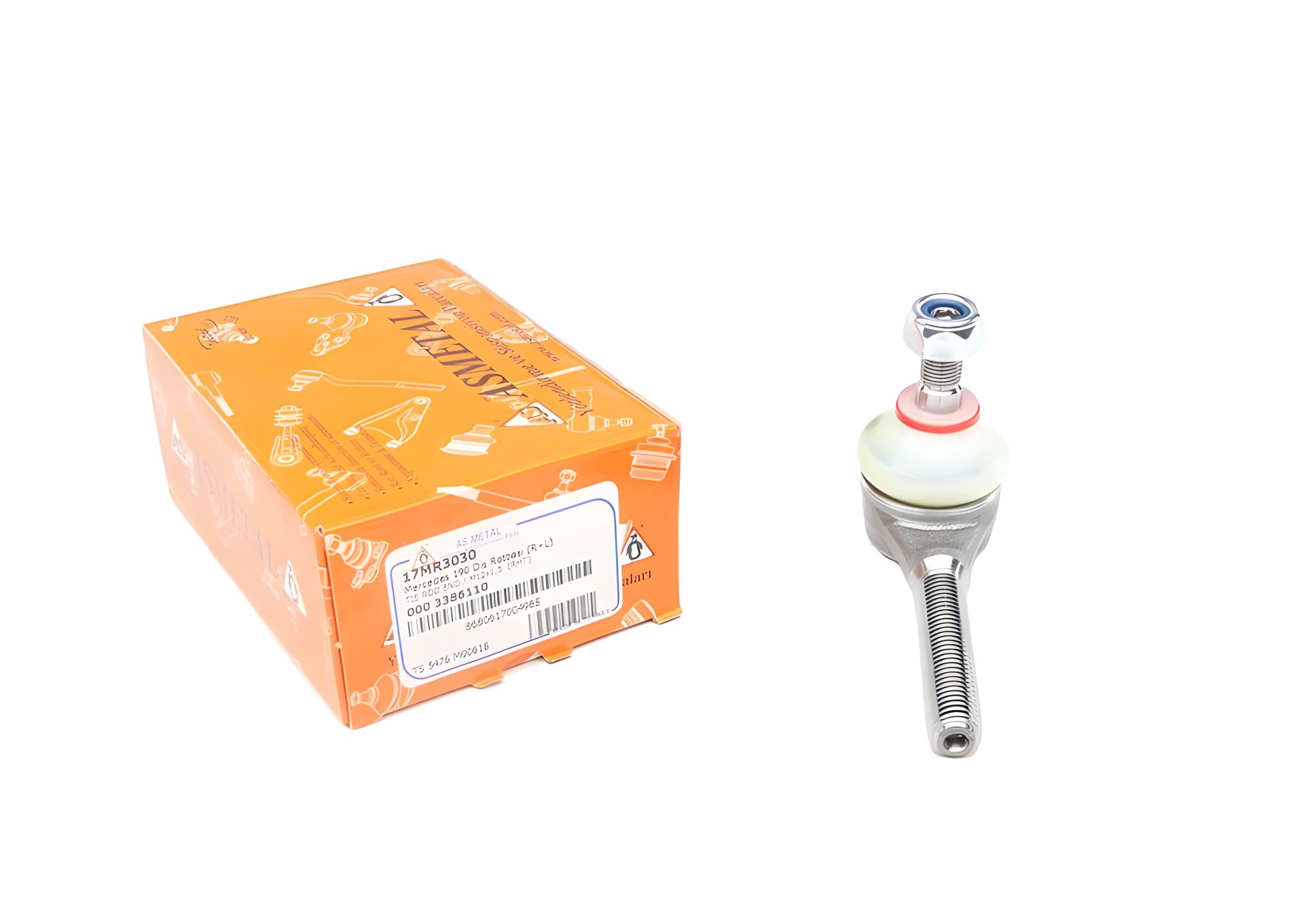 Кермовий накінечник MB 190 (W201) 82-93 (M12x1.5) від ASMETAL (17MR3030) Кермовий накінечник MB 190 (W201) 82-93 (M12x1.5) від ASMETAL (17MR3030)