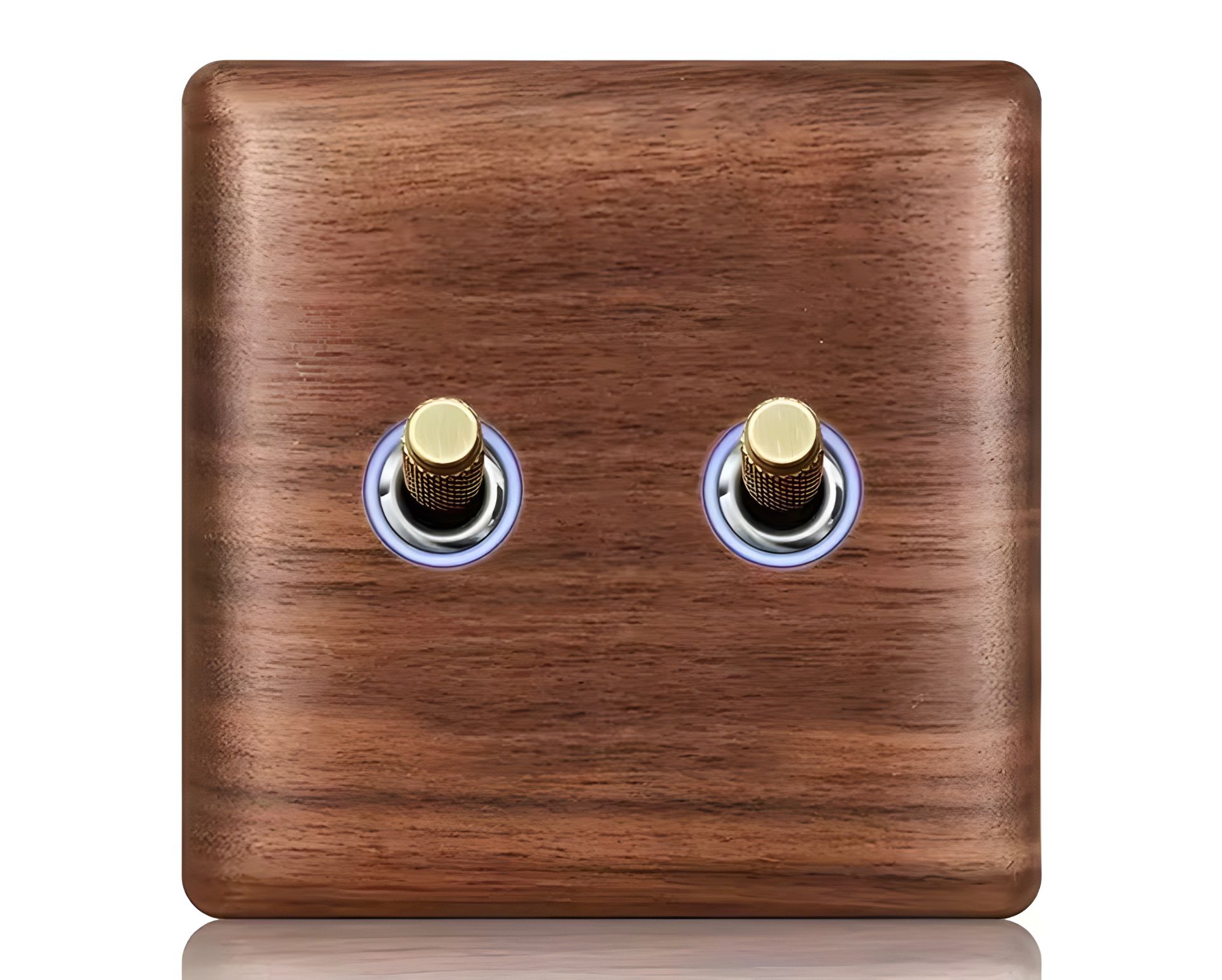 Двойной внутренний выключатель дерево AC 220 16а Двойной внутренний выключатель дерево AC 220 16а