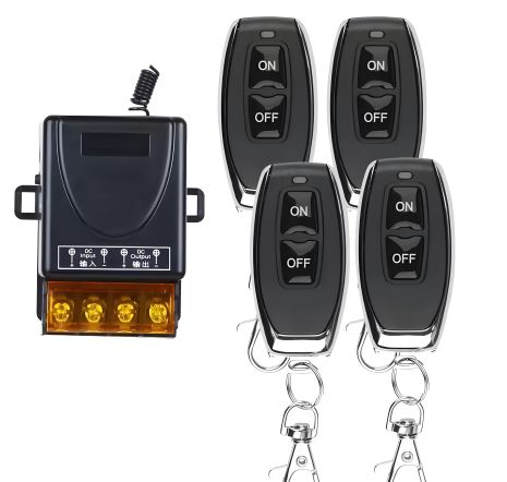 Выключатель дистанционный 433 Мгц АС 220в 4 пульта