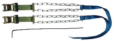 Цепи браслеты противоскольжения на Газель двухскатное 2шт