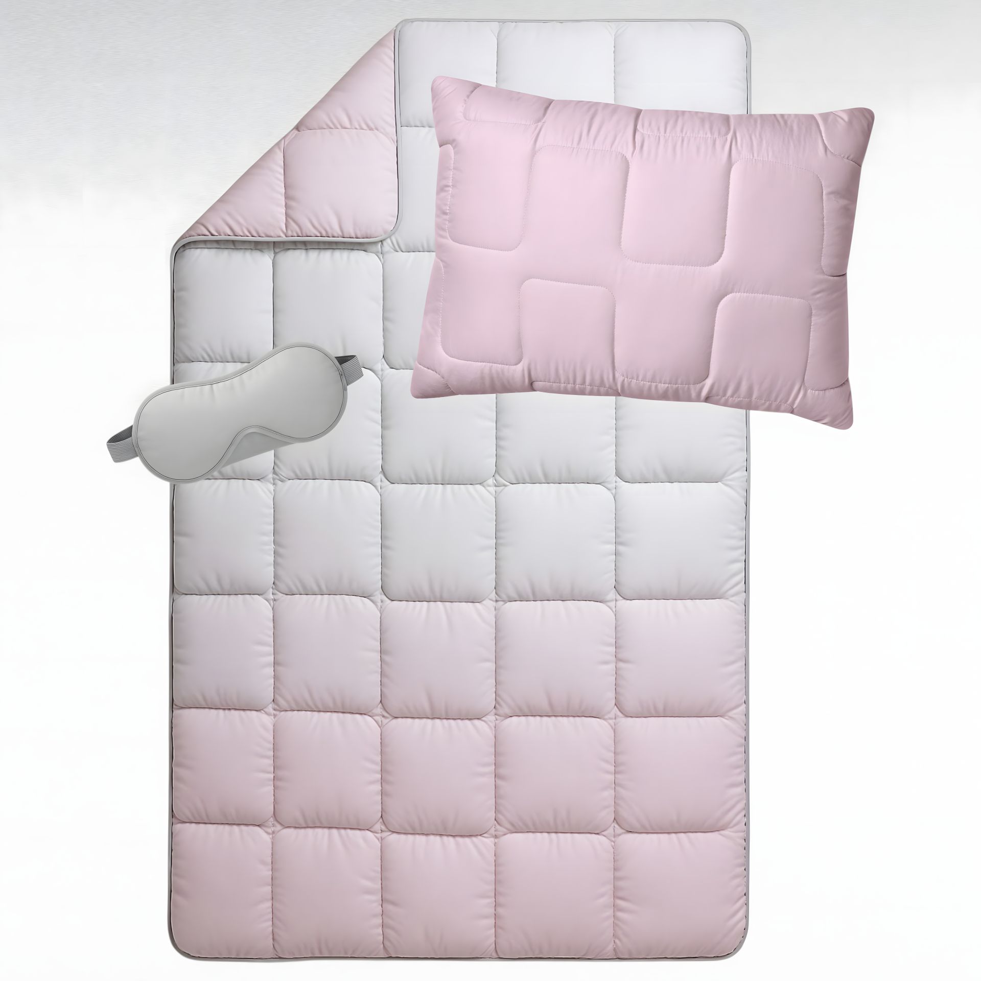 Набор для сна WomenTime IDEIA: подушка, одеяло, маска, полуторный размер, пудрово-серый (8-36151*001) Набор для сна WomenTime IDEIA: подушка, одеяло, маска, полуторный размер, пудрово-серый (8-36151*001)