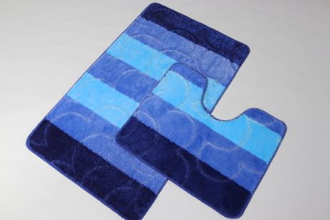 Комплект килимків у ванну та туалет Vonaldi Multicolor 100*60 см + 50*60 см 05257 Комплект килимків у ванну та туалет Vonaldi Multicolor 100*60 см + 50*60 см 05257