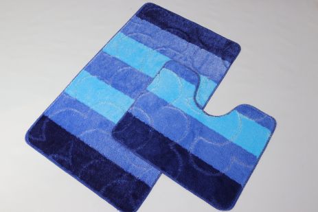 Набір килимків у ванну та туалет Vonaldi Multicolor 100*60 см та 50*60 см 05257