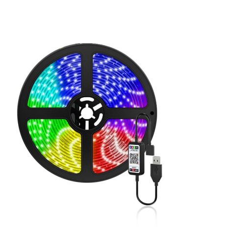Стрічка на світлодіодах RGB Xtrike Me HT-5050, 5M, USB, IPX4, RGB, black Стрічка на світлодіодах RGB Xtrike Me HT-5050, 5M, USB, IPX4, RGB, black
