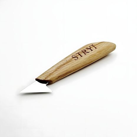 Ніж-косяк для контурного різьблення по дереву 45°, 35мм STRYI Profi Ніж-косяк для контурного різьблення по дереву 45°, 35мм STRYI Profi