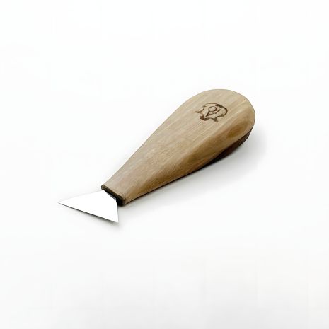 Нож-флажок косой 30мм АЮ-STRYI Profi для геометрической и гуцульской резьбы по дереву