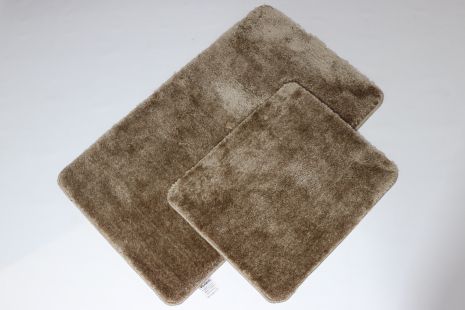 Комплект ковриков для ванной и туалета Softmicro 60х100 50х60 см 07006 Коричневый Комплект ковриков для ванной и туалета Softmicro 60х100 50х60 см 07006 Коричневый