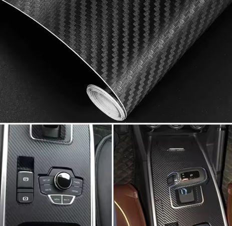 Карбоновая наклейка автомобильная 152*30мм Карбоновая наклейка автомобильная 152*30мм