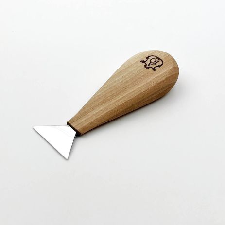 Нож-флажок нарезной 35мм АЮ-STRYI Profi для геометрической и гуцульской резьбы по дереву Нож-флажок нарезной 35мм АЮ-STRYI Profi для геометрической и гуцульской резьбы по дереву