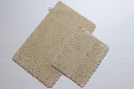 Набір килимків для ванної та туалету MaxiForm 50x80 40x50 см beige 60001 Набір килимків для ванної та туалету MaxiForm 50x80 40x50 см beige 60001