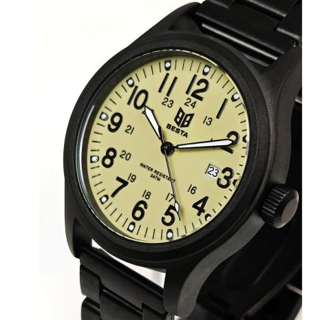Мужские часы Besta Command Green Metal, 2 ремешка 2156