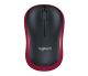 Бездротовий миш Logitech M185, 2.4GHz, 1000DPI, Червоний