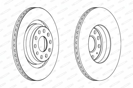 Тормозной диск CUPRA LEON, SEAT TARRACO, FERODO (DDF1503) Надежный контроль