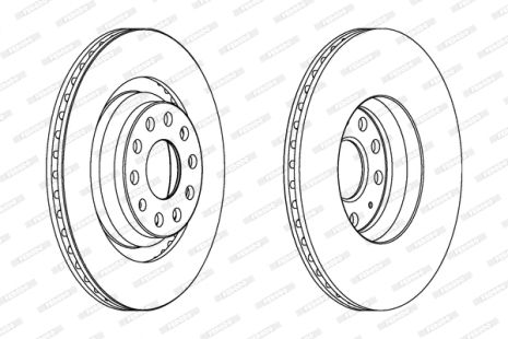 Диск тормозной CUPRA LEON, SEAT TARRACO, FERODO (DDF1503)