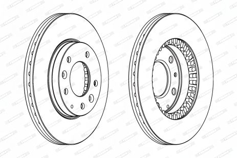Тормозной диск BESTURN (FAW), MAZDA (FAW), FERODO (DDF1278C)