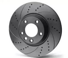 Диск гальмівний високовуглецевий з перфорацією та слотуванням з графітовим покриттям, ROTINGER (201242HPGLT Диск гальмівний високовуглецевий з перфорацією та слотуванням з графітовим покриттям, ROTINGER (201242HPGLT