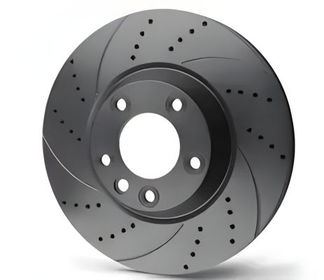 Высокоуглеродистый тормозной диск ROTINGER с перфорацией и слотированием и графитовым покрытием (201242HPGLT) Высокоуглеродистый тормозной диск ROTINGER с перфорацией и слотированием и графитовым покрытием (201242HPGLT)