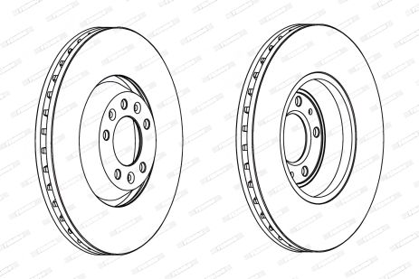 Тормозной диск для CITROËN C5 и SAAB 9-5 от FERODO (DDF1274)