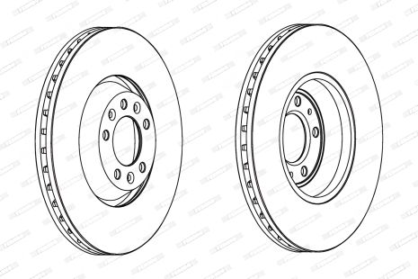 Тормозной диск для CITROËN C5 и SAAB 9-5 от FERODO (DDF1274)