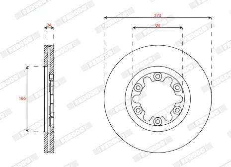 Гальмівний диск DDF1921 (FERODO) Гальмівний диск DDF1921 (FERODO)