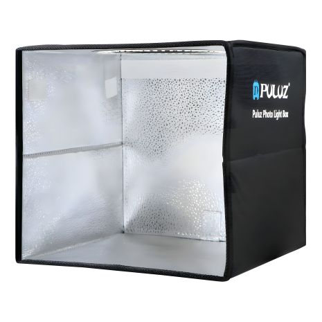 Лайтбокс Puluz PU5027B, 25 см, кільцева лампа, 6 фонів, чорного кольору