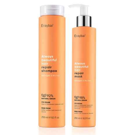 Набір Erayba ABH Repair DUO шампунь і маска для пошкодженого та сухого волосся 2х250 мл