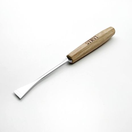 Стамеска кованая для резьбы по дереву плоская Рыбий хвост 20 мм №1 STRYI Maestro