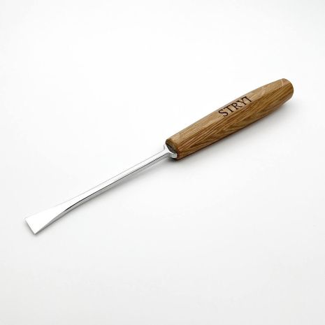 Стамеска кована для різьби по дереву плоска Риб'ячий хвіст 15 мм №1 STRYI Maestro