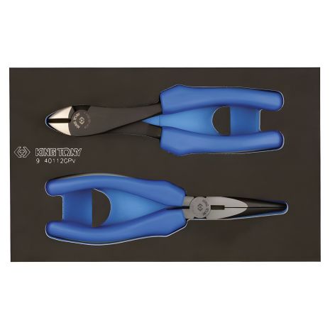 Комплект шарнірно-губцевого інструменту 2 предмети (EVA FOAM) KING TONY Комплект шарнірно-губцевого інструменту 2 предмети (EVA FOAM) KING TONY