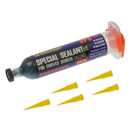 Клей полиуретановый Mechanic SP6, чёрный, 30ml, в шприце, быстросохнущий Клей полиуретановый Mechanic SP6, чёрный, 30ml, в шприце, быстросохнущий