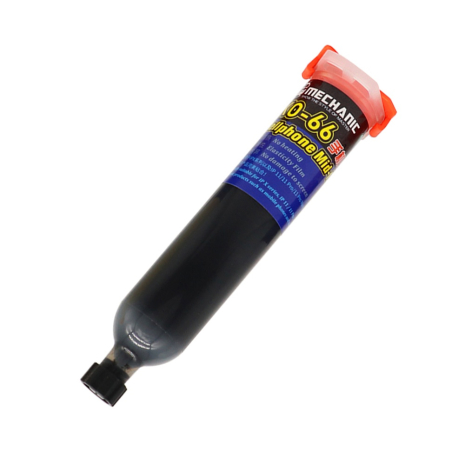 Клей поліуретановий Mechanic KO-66, чорний, 30ml, в шприці, швидковисихаючий