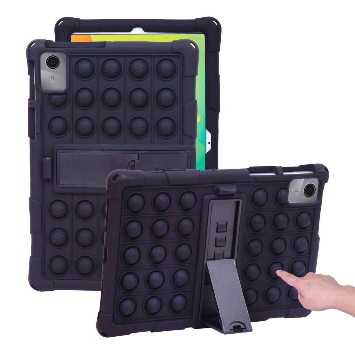 Чохол SoftGel Kids дитячий pop-it Lenovo Idea Tab 11 2025 TB336 Чорний Чохол SoftGel Kids дитячий pop-it Lenovo Idea Tab 11 2025 TB336 Чорний