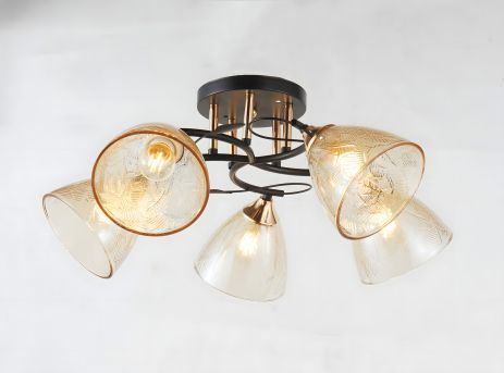 Люстра декоративная V 6363-5 BK+FG Люстра декоративная V 6363-5 BK+FG