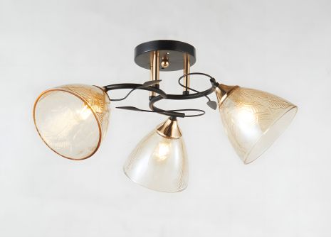 Люстра декоративная V 6363-3 BK+FG