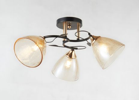 Люстра декоративная IS 6363-3 BK+FG Люстра декоративная IS 6363-3 BK+FG