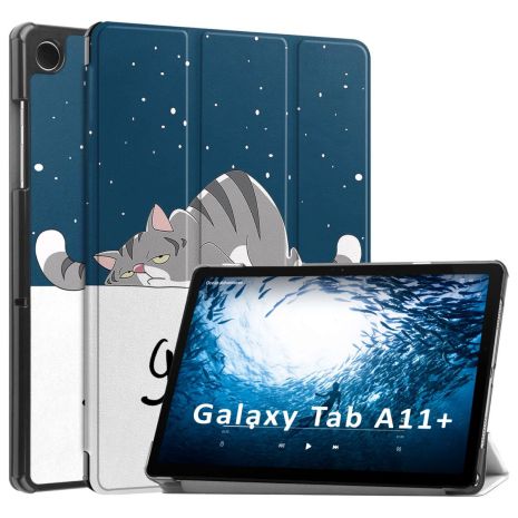 Чохол HardPrinted з малюнком Samsung Galaxy Tab A11 Plus SM X230 X233 X236 Сплячий Кіт