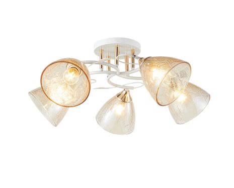 Люстра декоративна V 6364-5 WH+FG Люстра декоративна V 6364-5 WH+FG