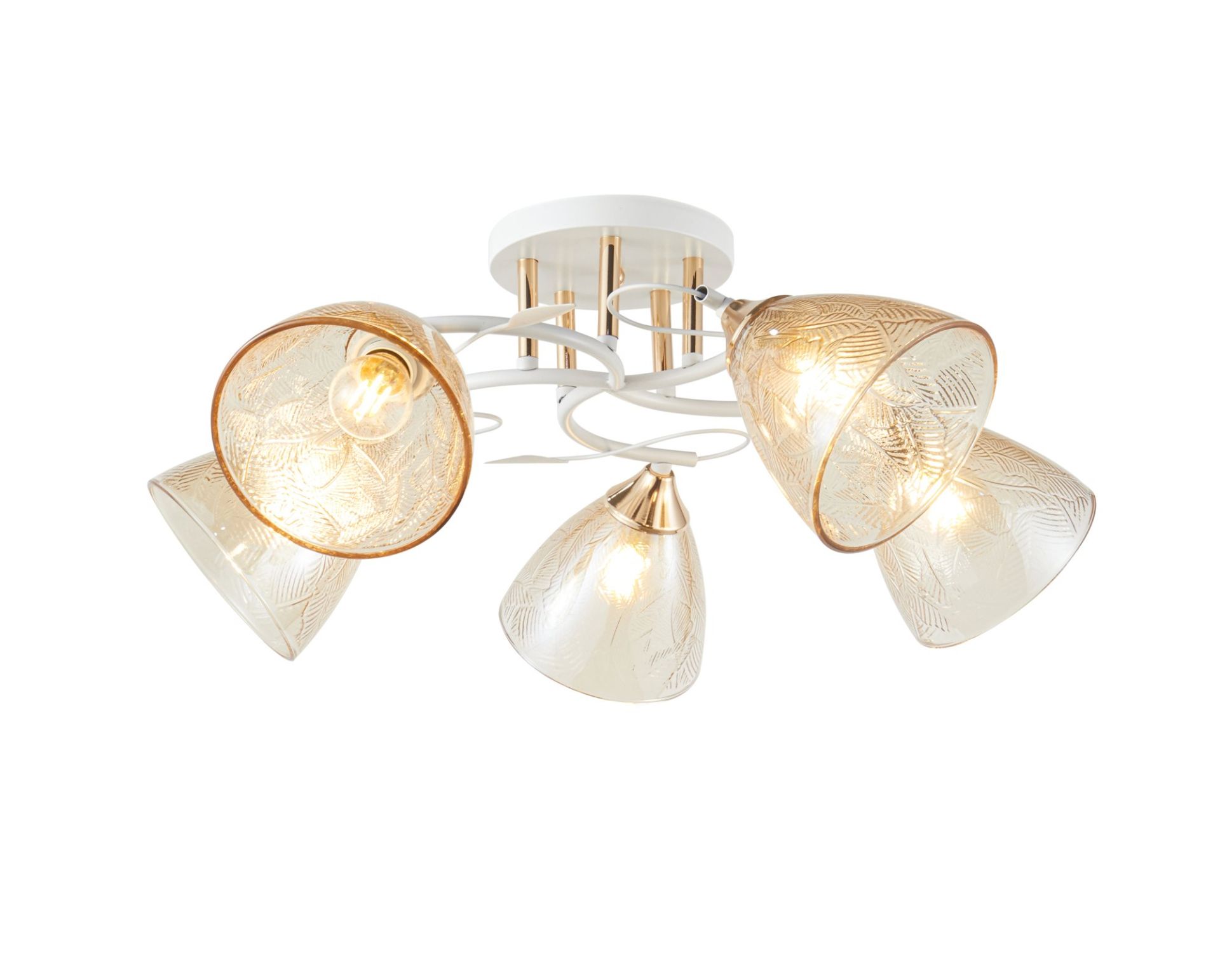 Люстра декоративна V 6364-5 WH+FG Люстра декоративна V 6364-5 WH+FG